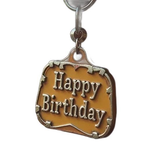 jewelry, happy, birthday, key transparent PNG cut-out