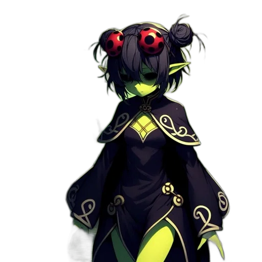 staff, mask, creature, jacket transparent PNG cut-out