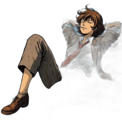 jacket, staff, shoes, concept art transparent PNG cut-out