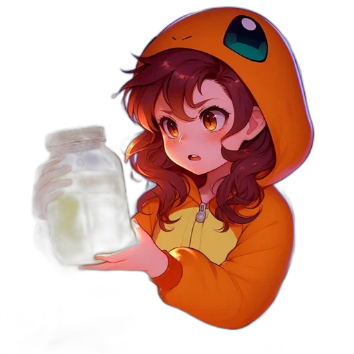 bottle, food, creature, dress transparent PNG cut-out