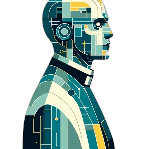 robot, face, cyberpunk, concept art transparent PNG cut-out