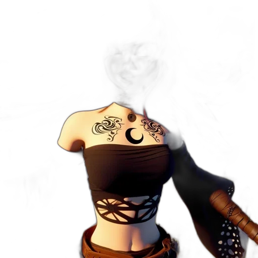 mask, staff, jewelry, dress transparent PNG cut-out