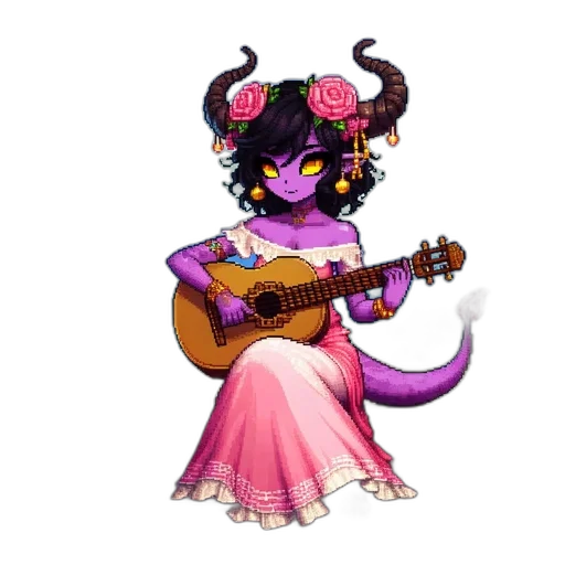 dragon, staff, mask, flower transparent PNG cut-out
