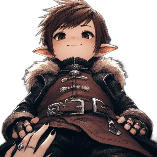 jacket, staff, face, weapon transparent PNG cut-out