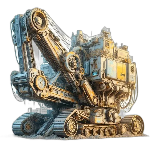 robot, weapon, car, concept art transparent PNG cut-out