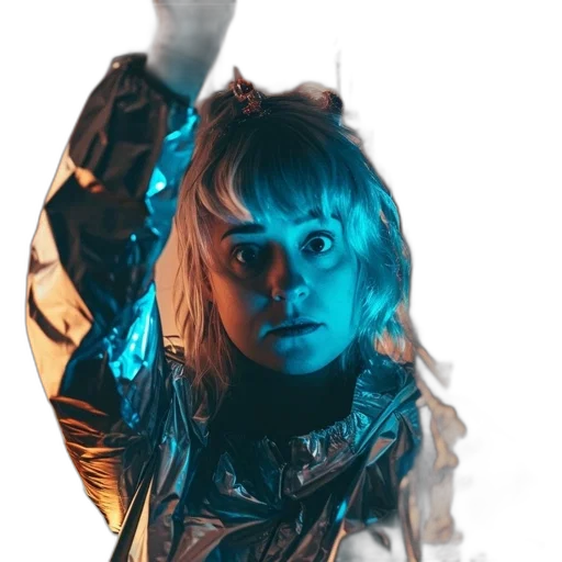 jacket, face, dragon, hair transparent PNG cut-out