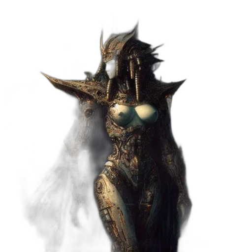 mask, dress, jewelry, creature transparent PNG cut-out
