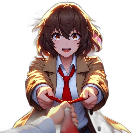 jacket, weapon, staff, flower transparent PNG cut-out