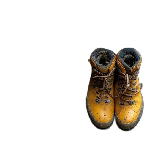 shoes, weapon, 3d render, photorealistic transparent PNG cut-out
