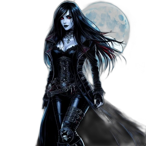 fantasy art, comic book art, concept art, photorealistic transparent PNG cut-out