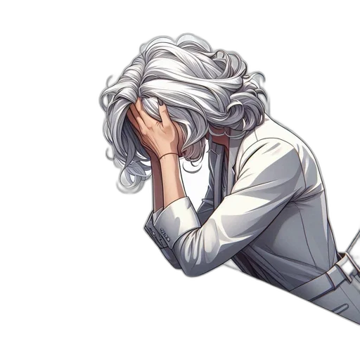 hair, face, mask, jacket transparent PNG cut-out