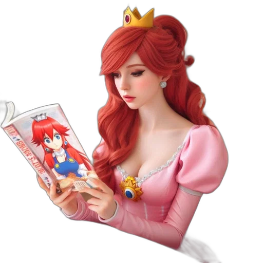 crown, dress, 3d render, concept art transparent PNG cut-out