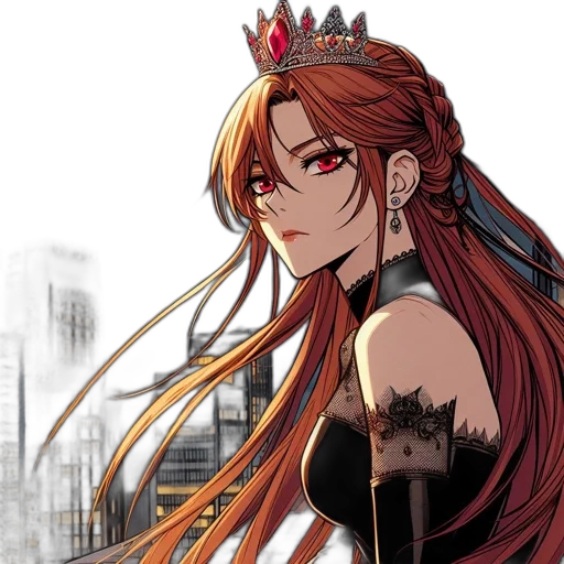 crown, staff, anime, concept art transparent PNG cut-out