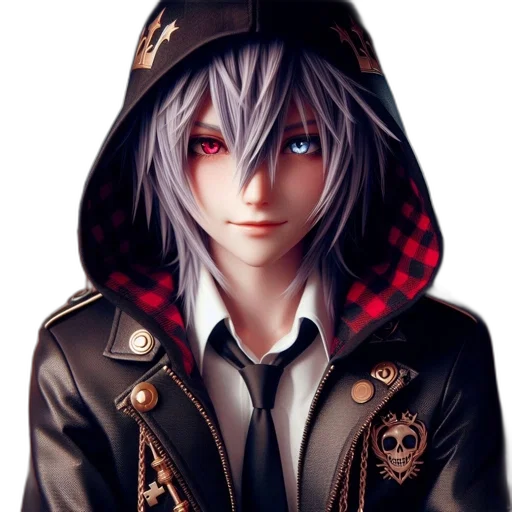 jacket, face, weapon, staff transparent PNG cut-out