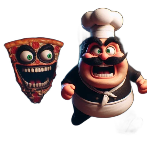 food, mask, concept art, 3d render transparent PNG cut-out