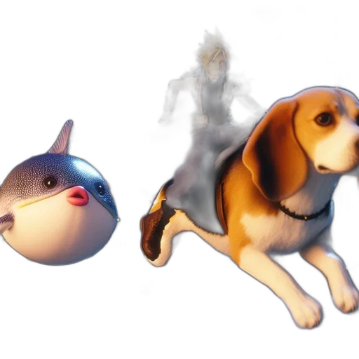 creature, animal, concept art, 3d render transparent PNG cut-out