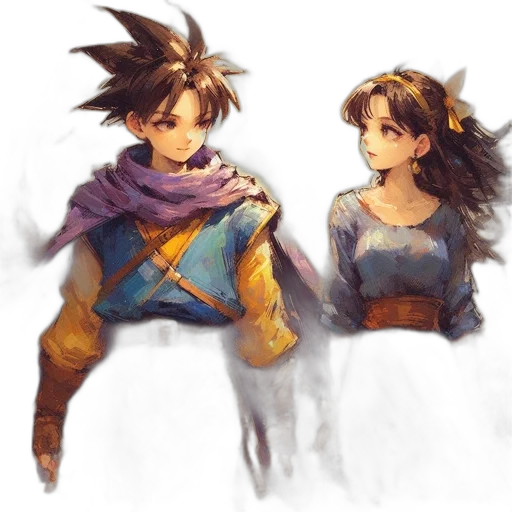 concept art, watercolor, fantasy art, pixel art transparent PNG cut-out