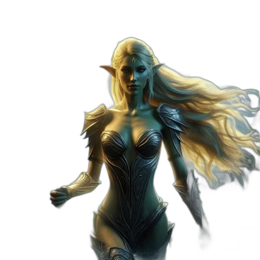 fantasy art, concept art, comic book art, 3d render transparent PNG cut-out