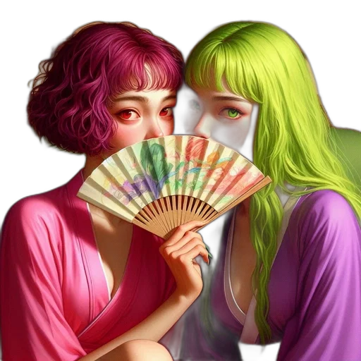 mask, umbrella, fantasy art, photorealistic transparent PNG cut-out