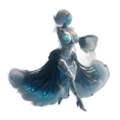 dress, staff, jewelry, crown transparent PNG cut-out