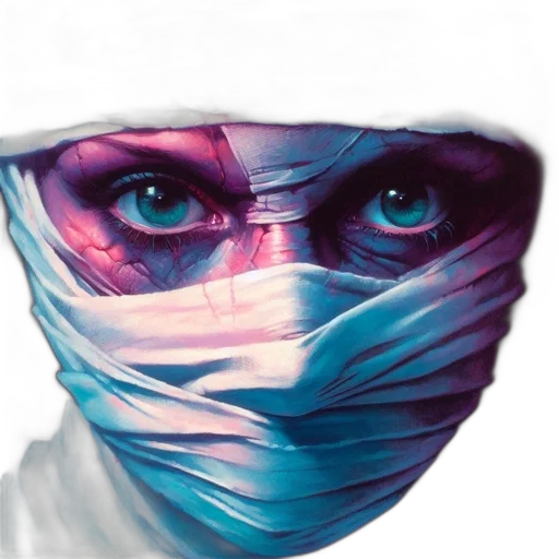 mask, face, staff, jewelry transparent PNG cut-out
