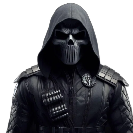 jacket, mask, concept art, 3d render transparent PNG cut-out