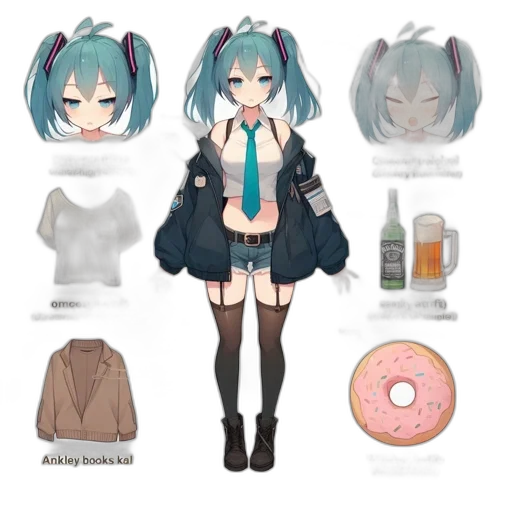 jacket, creature, staff, weapon transparent PNG cut-out