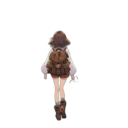 jacket, dress, hat, creature transparent PNG cut-out