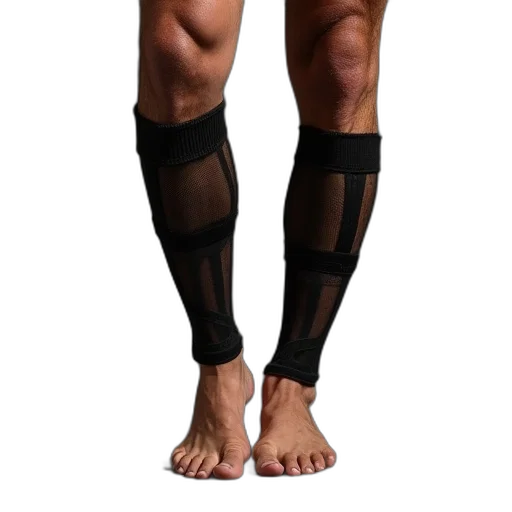 cyberpunk, foot, braces, placed transparent PNG cut-out