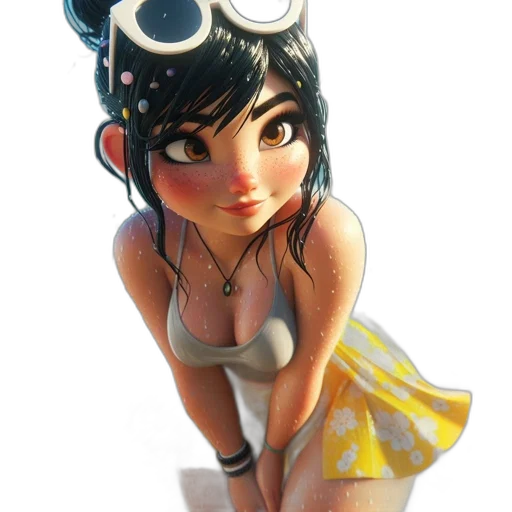 dress, jewelry, robot, staff transparent PNG cut-out