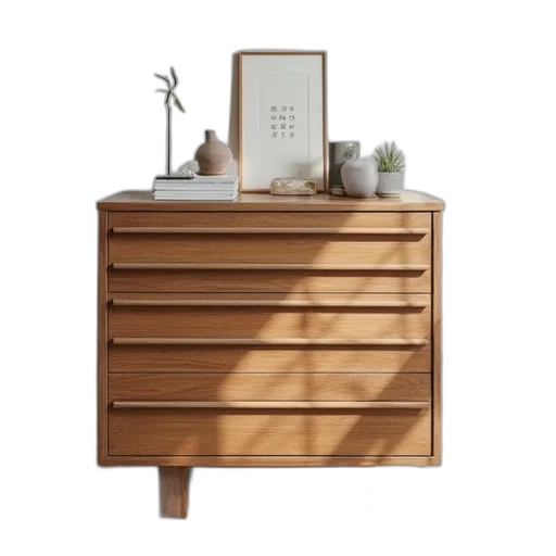 furniture, 3d render, earth tones, wooden transparent PNG cut-out