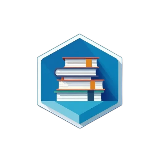 3d render, hexagon, logo, stack transparent PNG cut-out