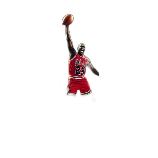 3d render, basketball, player, bulls transparent PNG cut-out