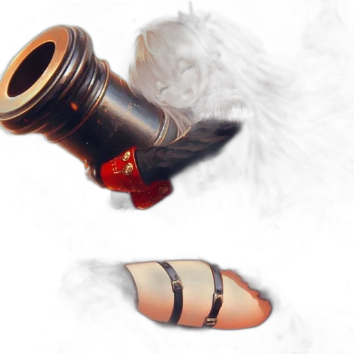 shoes, weapon, staff, mask transparent PNG cut-out