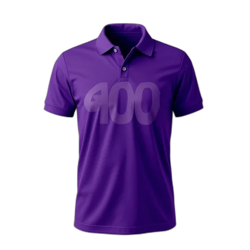 3d render, purple, polo, shirt transparent PNG cut-out