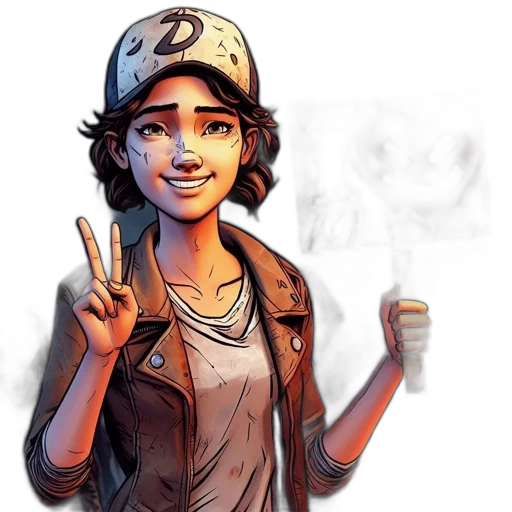 face, concept art, cartoon, comic book art transparent PNG cut-out