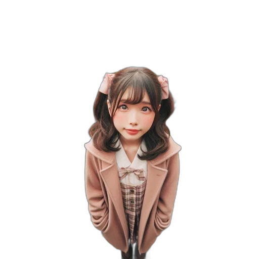 jacket, staff, umbrella, robot transparent PNG cut-out