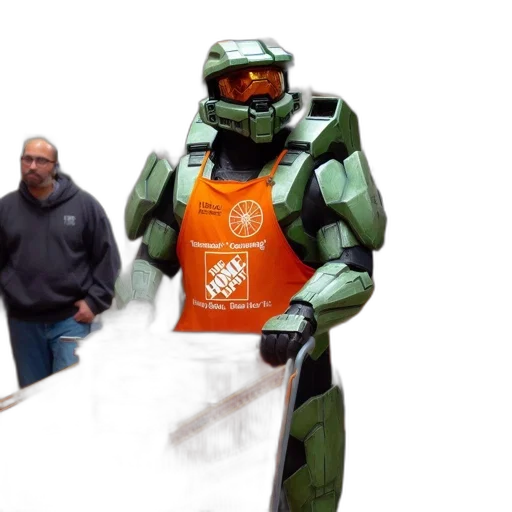 robot, staff, weapon, concept art transparent PNG cut-out