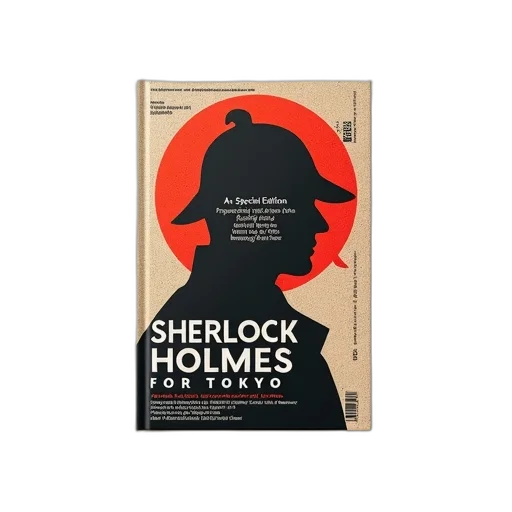 book, cover, sherlock, holmes transparent PNG cut-out