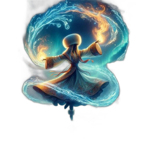 staff, dragon, mask, fantasy art transparent PNG cut-out