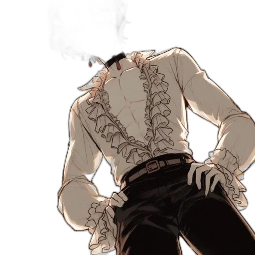 jacket, weapon, staff, creature transparent PNG cut-out