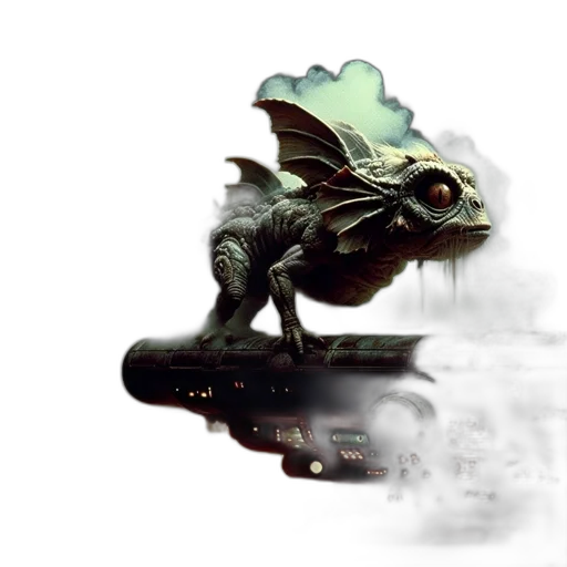 dragon, creature, robot, animal transparent PNG cut-out