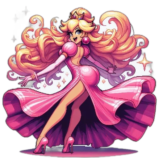 dress, concept art, fantasy art, cartoon transparent PNG cut-out
