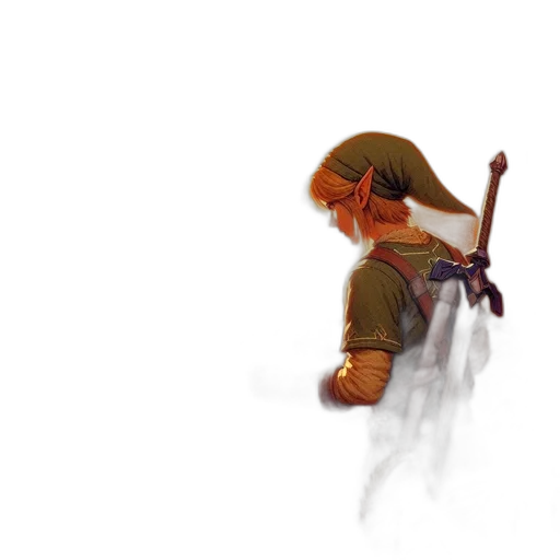 staff, hat, weapon, creature transparent PNG cut-out