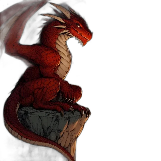 dragon, creature, sword, fantasy art transparent PNG cut-out