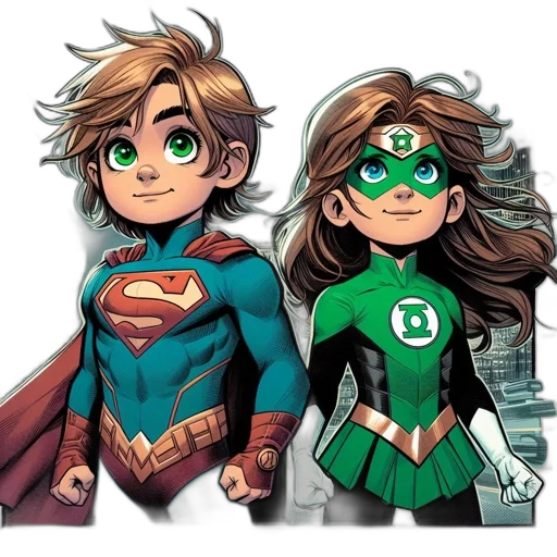 comic book art, cartoon, concept art, 3d render transparent PNG cut-out
