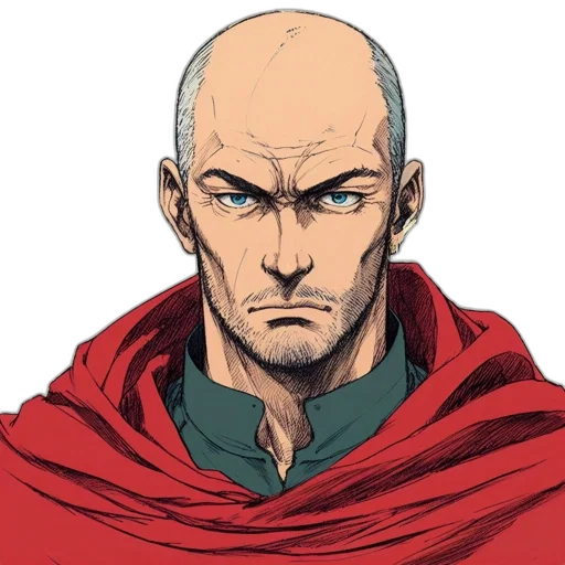 face, staff, comic book art, concept art transparent PNG cut-out