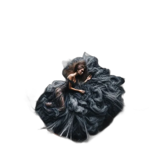 dress, hair, crown, umbrella transparent PNG cut-out