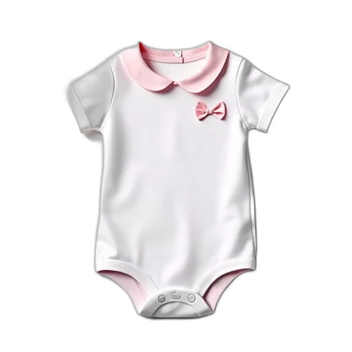 white, baby, onesie, small transparent PNG cut-out