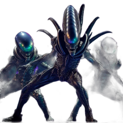 creature, robot, concept art, 3d render transparent PNG cut-out